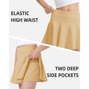 Buy BOOPH Girls 2 Pack Athletic Skorts for Play & Sports