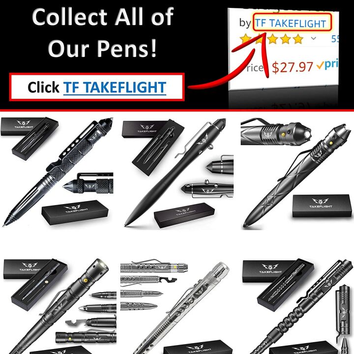 LED Tactical Pen & Flashlight Gift Set for Men