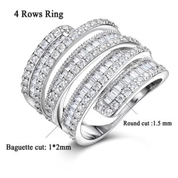 OPOMOMO Eternity Ring - 18K White Gold Plated Band
