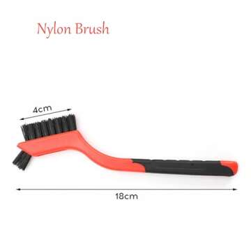 3pcs Nylon Cleaning Brushes Small Wire Brush Set for Cleaning Rust Removal in Holes