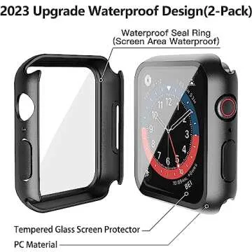 Misxi Waterproof Hard Case for Apple Watch SE and Series 4-6