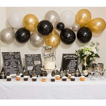 VAPARA DESIGNS 50th Birthday Decorations - 3 Pack of 11x14 Vintage Birthday Posters - 50th Birthday Decorations For Men and Women - 50 Years Ago - Back In 1973