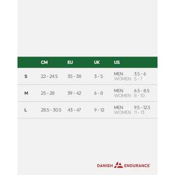 DANISH ENDURANCE Soft & Breathable Socks for Men & Women, 3-Pack, Multicolor 3 Pairs (1 x light green, 1 x medium green, 1 x dark green), US Women 11-13 // US Men 9.5-12.5