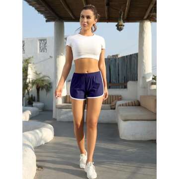 URATOT Women's 5 Pack Breathable Lounge Workout Shorts