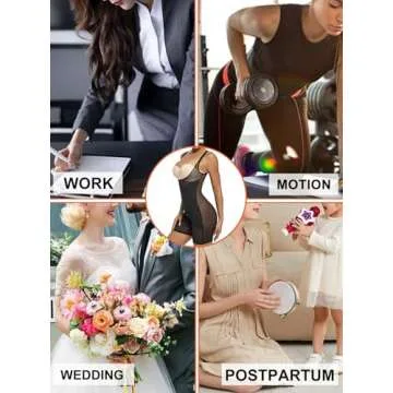 Fitever Women Waist Trainer Bodysuit Full Body Shaper Vest Tummy Control Slim Corset Shapewear Tank Tops