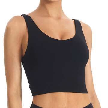 JOJOANS Longline Sports Bras for Women - Stylish and Supportive Yoga Crop Tank