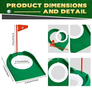 Sotiff Golf Putting Practice Cups for Indoor Outdoor Fun
