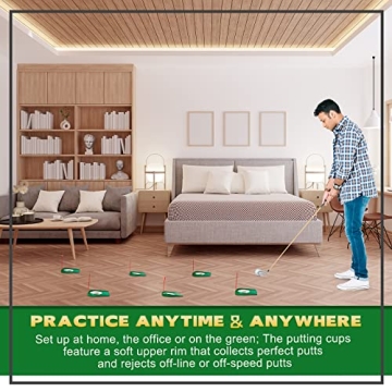 Sotiff Golf Putting Practice Cups for Indoor Outdoor Fun