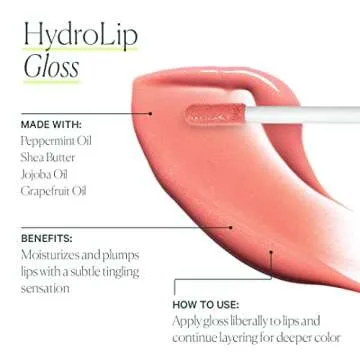 Well People Hydrolip Gloss, Lip Plumping Gloss For Sheer Color, Smooths & Hydrates Lips, Made With Jojoba Oil, Vegan & Cruelty-free, Afterglow