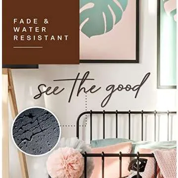 Vivegate See The Good Wall Decor Metal Art - 29"x23" See The Good Sign Metal Black Office Decor Cut Out Signs From Durable Powder-coated Metal, Perfect For Home Wall Decor Modern Signs