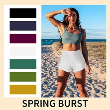 TNNZEET 7 Pack High Waisted Biker Shorts for Women