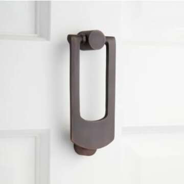 Signature Hardware 447615 Tyson Brass Door Knocker