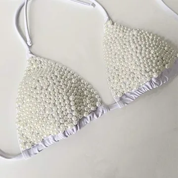 YAUASOPA Handmade Sequins Sexy Bikini Set for Women