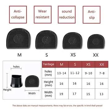 SooGree High Heel Protectors- Heel Stoppers Heel Repair Caps Covers for Walking on Grass and Uneven ...