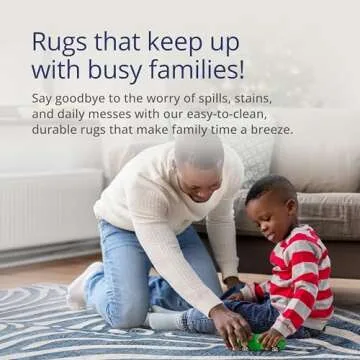 Abani Nova Collection Modern Blue & Grey Zebra Print 7'9" Xx 10'2" Area Rug Rugs Contemporary Style Animal Pattern Rug