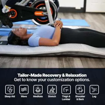 GhostBed Massage Mat with Gel Memory Foam for Ultimate Relaxation