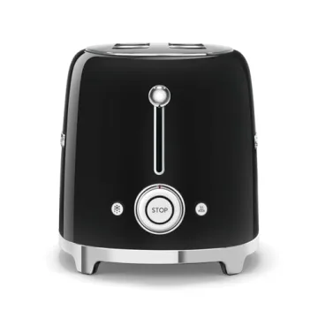 Elegant Smeg 2-Slice Toaster in Black for Perfect Toast