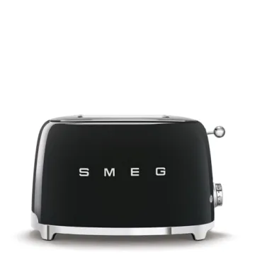 Elegant Smeg 2-Slice Toaster in Black for Perfect Toast