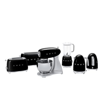 Elegant Smeg 2-Slice Toaster in Black for Perfect Toast