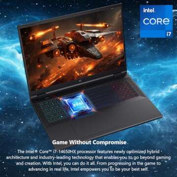Acer Predator Helios Neo 18 Gaming Laptop | Intel Core i7-14650HX | NVIDIA GeForce RTX 4060 | 18" WUXGA 1920 x 1200 165Hz G-SYNC Display | 16GB DDR5 | 1TB Gen 4 SSD | Killer Wi-Fi 6E | PHN18-71-71NG