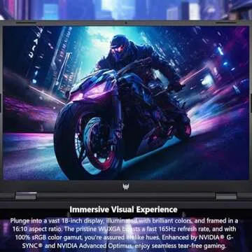 Acer Predator Helios Neo 18 Gaming Laptop | Intel Core i7-14650HX | NVIDIA GeForce RTX 4060 | 18" WUXGA 1920 x 1200 165Hz G-SYNC Display | 16GB DDR5 | 1TB Gen 4 SSD | Killer Wi-Fi 6E | PHN18-71-71NG