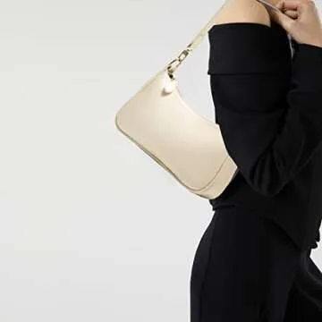 VODIU Clutch Tote Handbags with 2 Removable Straps and Zipper Closure Crossbody Bags Shoulder Purse Handbag for Women