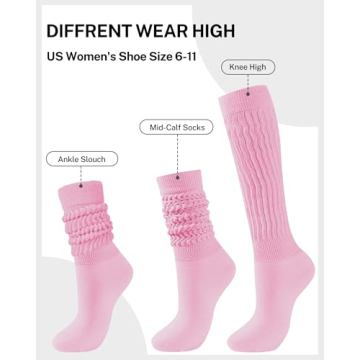 HASMES Women's Retro Slouch Socks - Cotton Blend Comfort