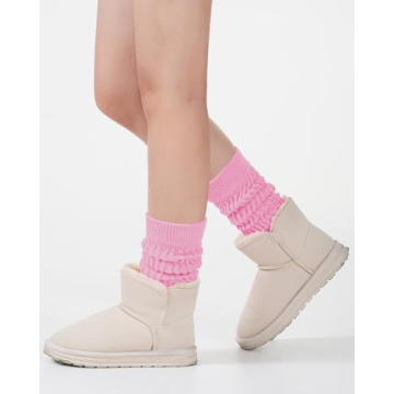 HASMES Women's Retro Slouch Socks - Cotton Blend Comfort