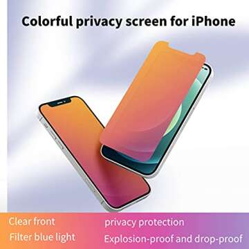 JIEYKJO for iPhone 11 pro max/iphone xs max Privacy Screen Protector -Flexible film (Anti-blue light, anti-glare, anti-scratch, filter screen ultraviolet)