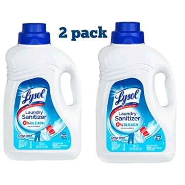 (2pack) LYSO*L Laundry Sanitizing Crisp Linen, 150oz, Bacteria-Causing Laundry Odor Eliminator, 0% Bleach Laundry Sanitizer.