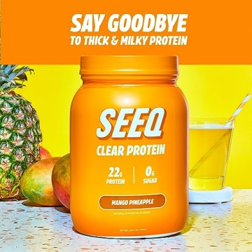 SEEQ Clear Whey Isolate Protein Powder - Mango Pineapple