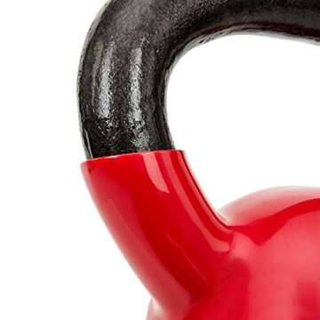 Sunny Health & Fitness Sunny Vinyl Coated Kettlebell (15-Pound)
