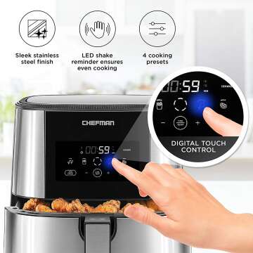 Large 8 Qt Air Fryer Max XL for Healthy Cooking