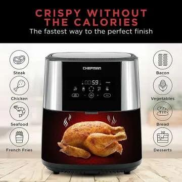 Large 8 Qt Air Fryer Max XL for Healthy Cooking