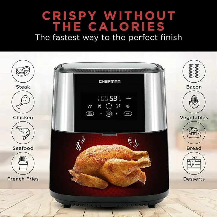 Large 8 Qt Air Fryer Max XL for Healthy Cooking