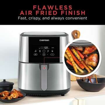 Large 8 Qt Air Fryer Max XL for Healthy Cooking
