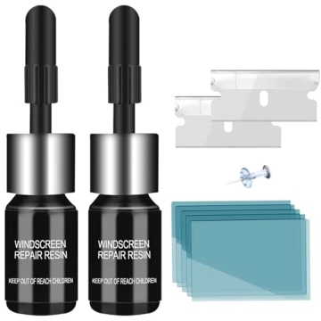 PEAKTOW Windshield Repair Kit, 2 Pack Car Windshield Crack Repair Kit, Rock Chip Repair Kit Windshie...