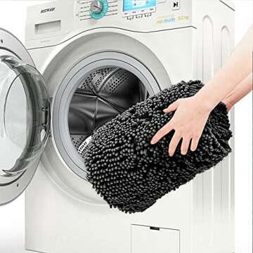 SONORO KATE Non-Slip Plush Bathroom Rug for Comfort