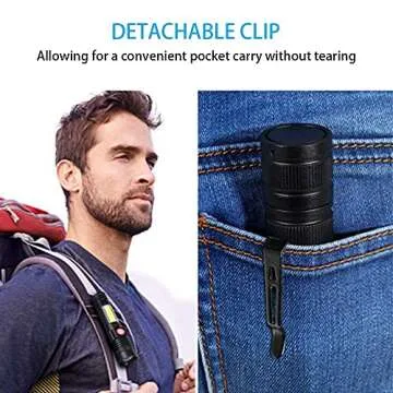 Hoxida USB Rechargeable Flashlight - 2000 Lumens Tactical Light