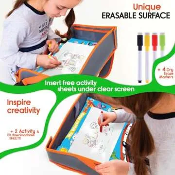 Kids Travel Tray for Fun and Organized Travel Time