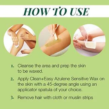 Clean + Easy Hair Removal Soft Wax With Azulene To Reduce Redness And Irritation- Ideal For Sensitive Skin, 14 oz