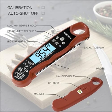 KULUNER TP-01 Waterproof Meat Thermometer for Cooking