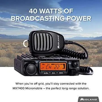 Midland MXT400 GMRS Two Way MicroMobile Radio