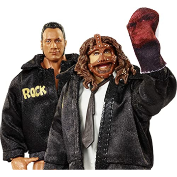 WWE Mattel Elite Rock & Mankind 2-Pack Action Figures