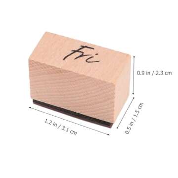 16pcs Wooden Stamps - Retro Rubber Stamps for DIY Scrapbooking & Diary