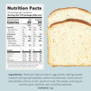 Scotty's Everyday -Keto Bread Low Carb Mix - 1g Net Carbs, 0g Added Sugar, Gluten-Free, High Fiber -...