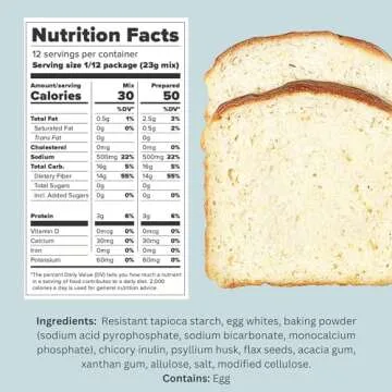 Scotty's Everyday Low Carb Keto Bread Mix - 1g Net Carbs, Gluten-Free, High Fiber - 9.8oz.