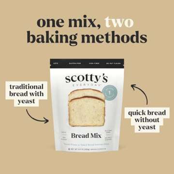 Scotty's Keto Bread Low Carb Mix - 1g Net Carbs, Gluten-Free
