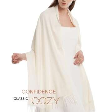 FURTALK Women's Scarf Pashmina Shawls and Wraps for Evening Dress Wedding Bride Bridesmaid Gifts Win...