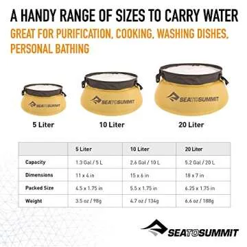 Sea to Summit Collapsible Kitchen Sink - 10 Liter Compact Sink